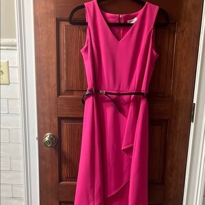 Elegant Pink Sleeveless Dress